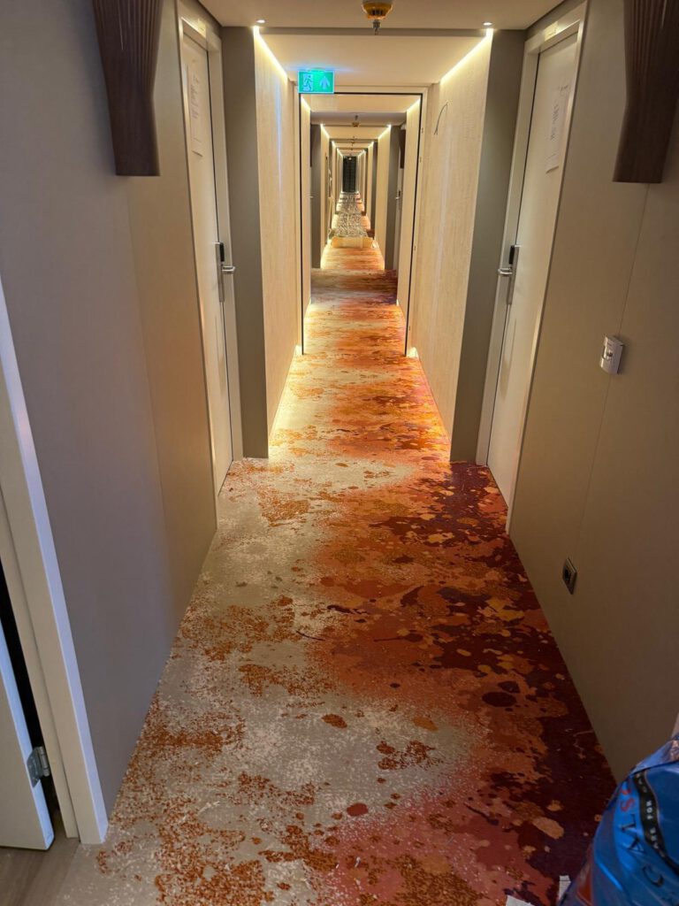 cruise ship corridor flooring